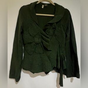Moth Dark Green Women's Cardigan